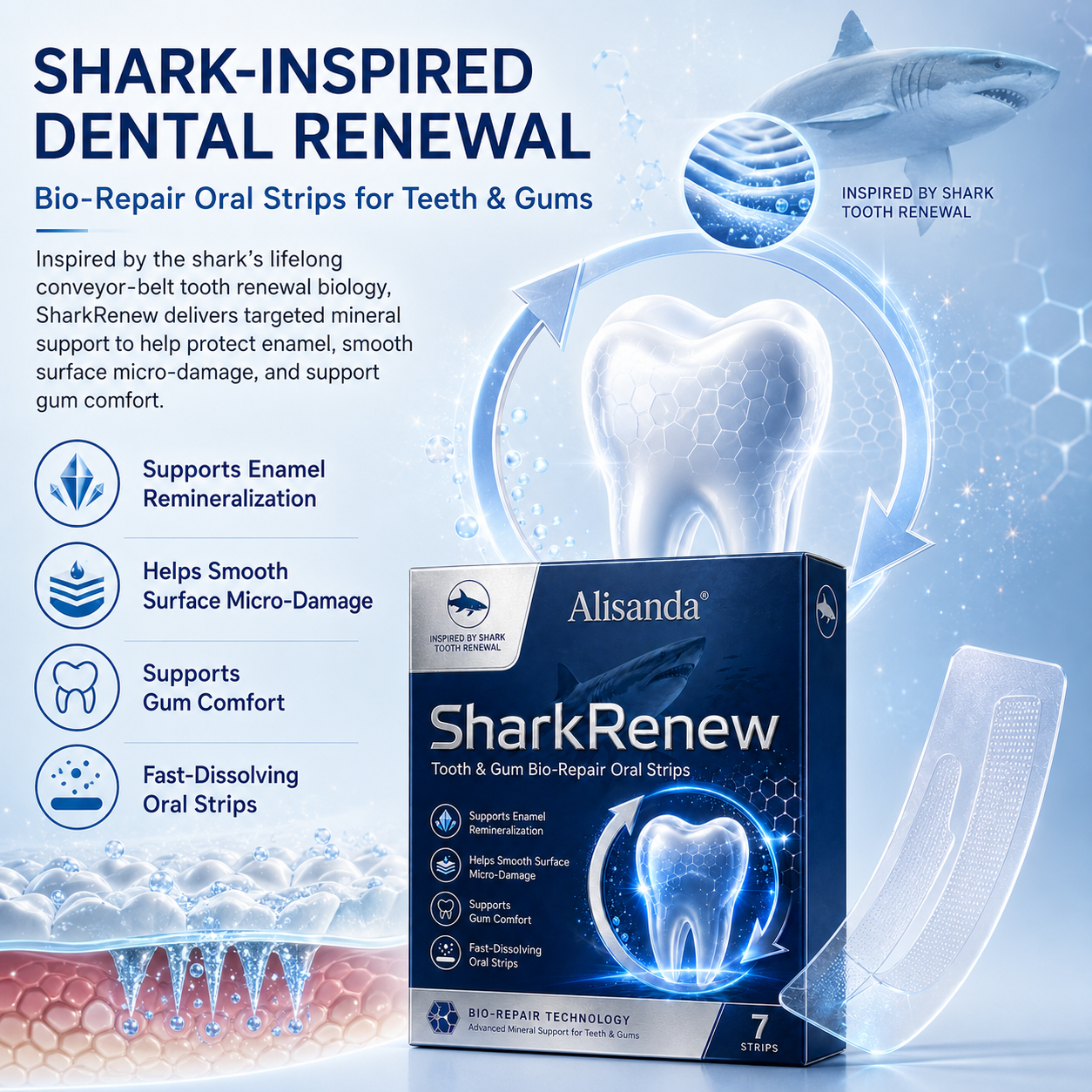 SharkRenew Bio-Mineral Tooth Repair Gel