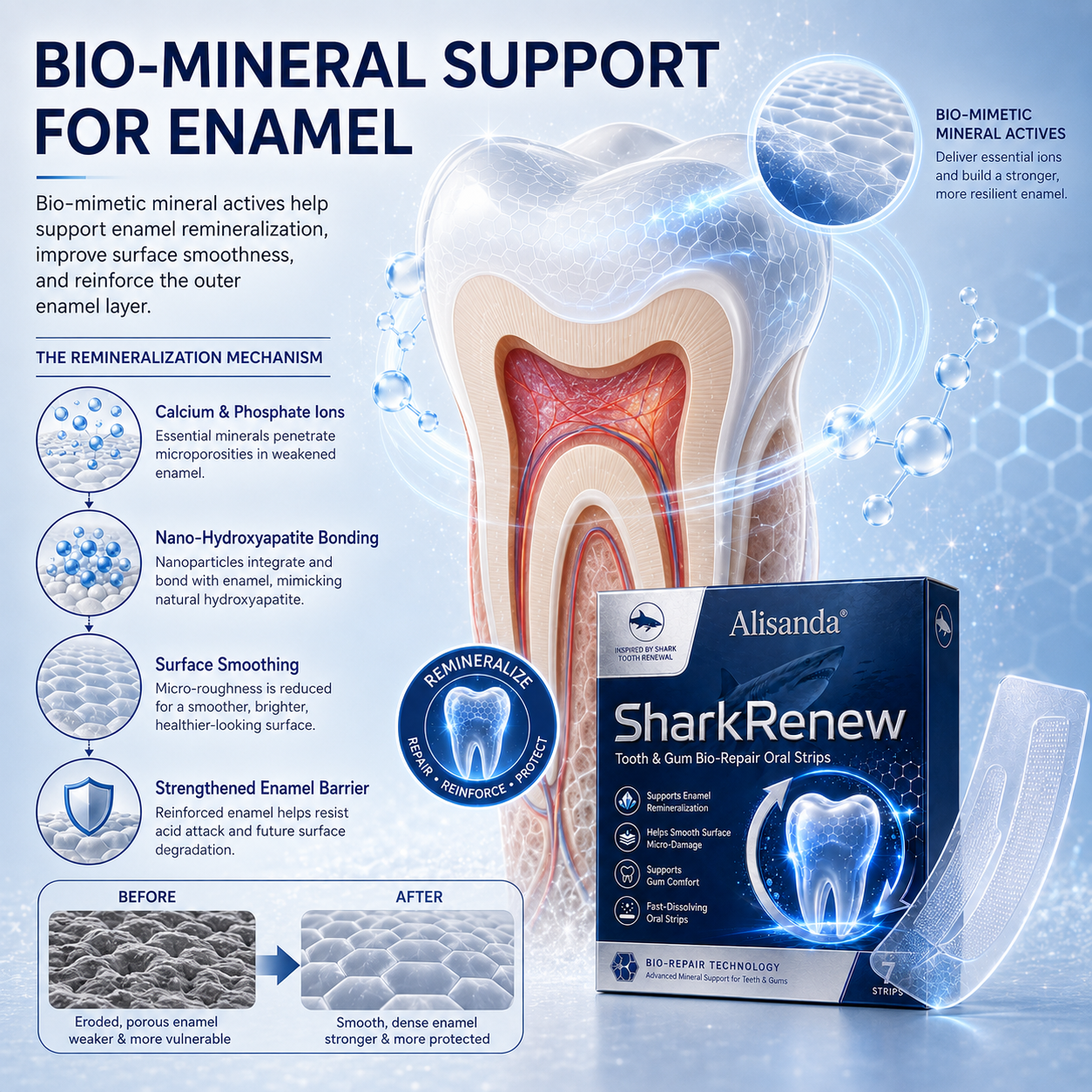 SharkRenew Bio-Mineral Tooth Repair Gel