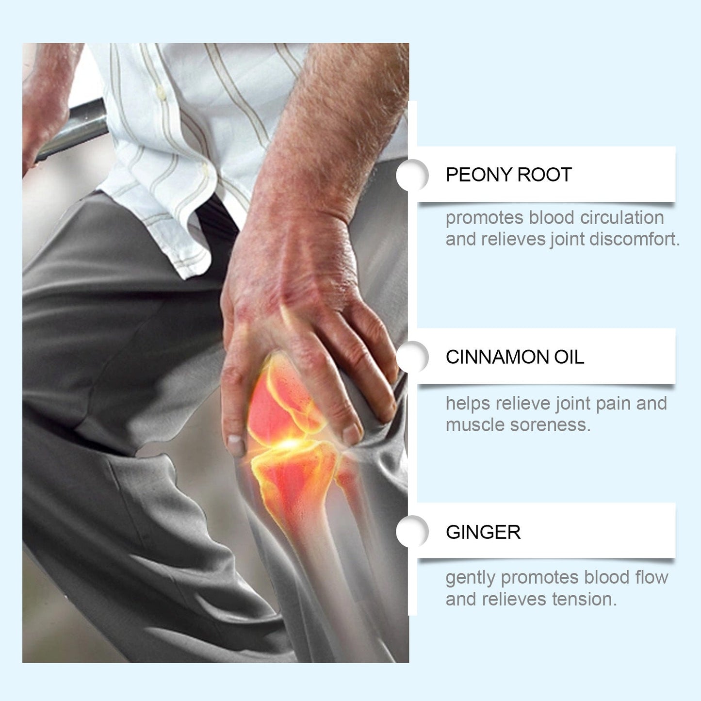 CHLOVELXY Hyaluronic Acid Herbal Heat Stickers |Soothes Joint Stiffness &Eases Muscle Soreness