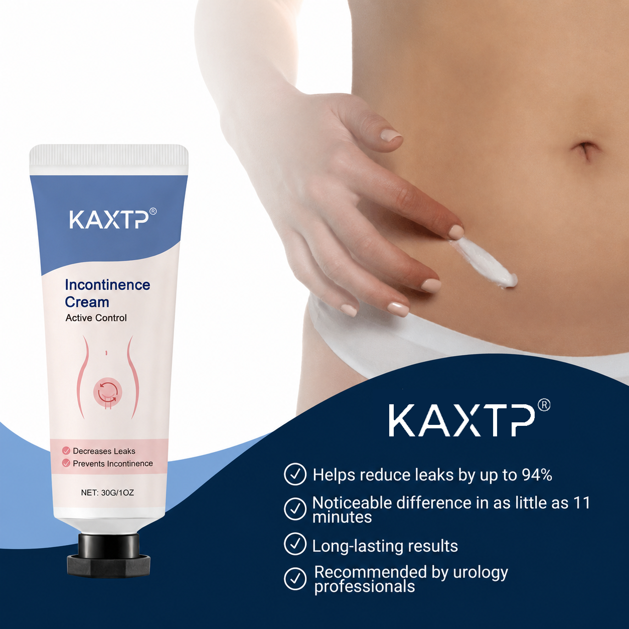 Restores bladder control and reduces leaks within 11 minutes!